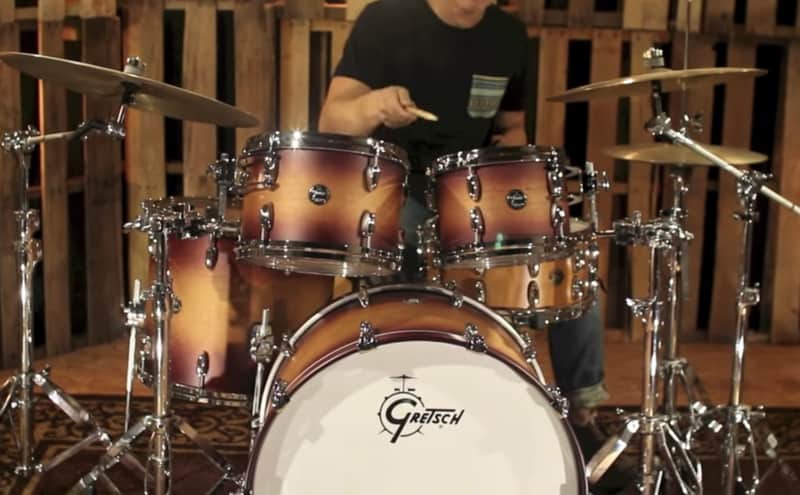 Gretsch Renown 3 Piece Drum Set (24/13/16) Satin Tobacco Burst image 1