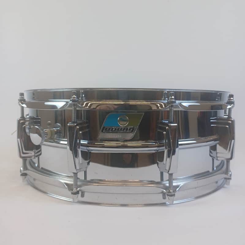 Ludwig Supraphonic 5x14"Snare Drum Blue/Olive#1899959 10Lug Chicago Vintage 1979 image 1