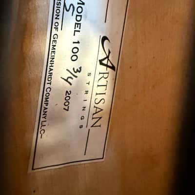 Artisan Strings Model 100 3/4 Violin Outfit (2007) w/ Bow & Case – Serial #7675 image 2