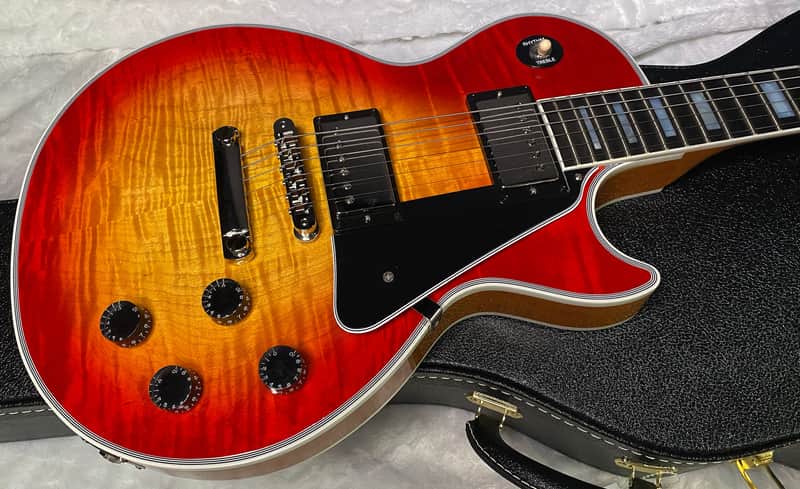 NEW! Gibson Dealer Select Custom Shop Les Paul Custom AAA Figured Top - Heritage Cherry Sunburst - Authorized Dealer - 8.8 lbs - G07452 image 1