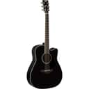 Mint Yamaha FGX830C 6-String Dreadnought Cutaway Acoustic-Electric Guitar Black