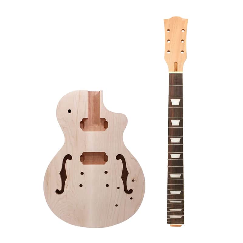 22-Fret Guitar Neck & Body Kit Mahogany Body Maple cap image 1