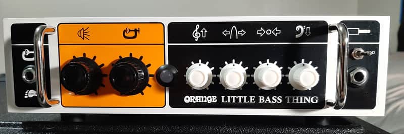 Orange Little Bass Thing 500-Watt Bass Amp Head 2020 - Present - White / Orange / Black image 1