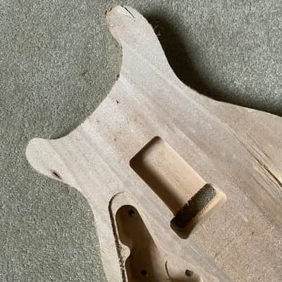 Unfinished DIY Double Cutaway Guitar Basswood Body image 3