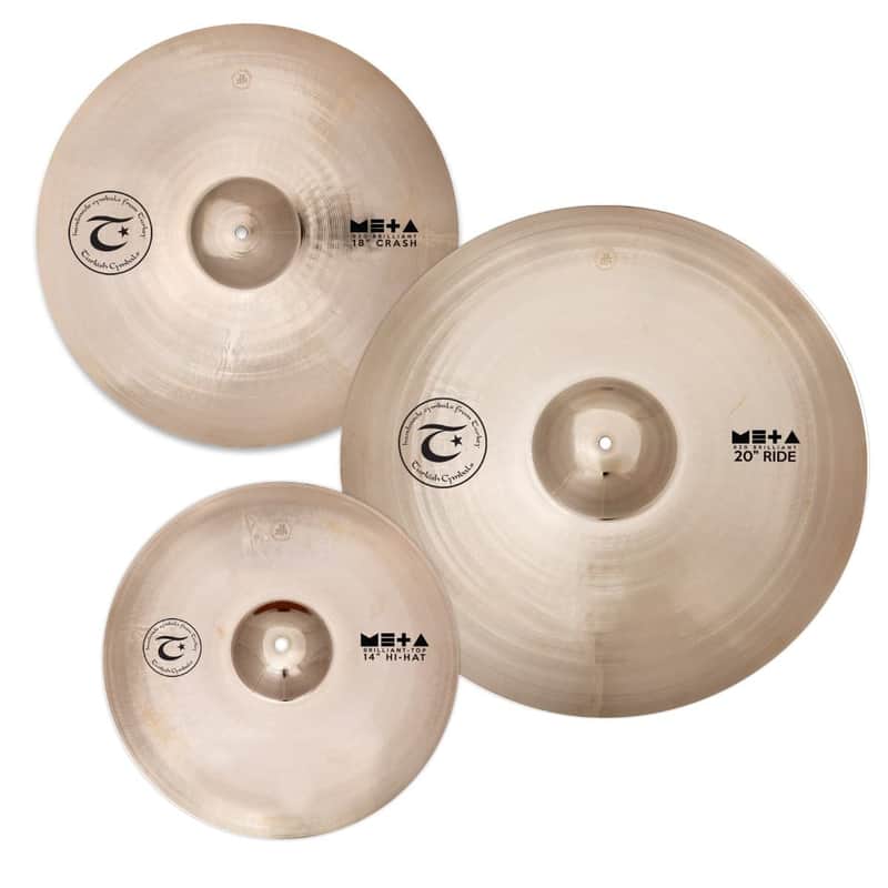 Turkish Meta Brilliant Cymbal Set 14/18/20 w/Bag image 1
