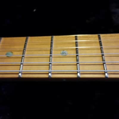 Suhr Classic Custom Trans Blue Denim Slate Burst, Roasted Neck image 12