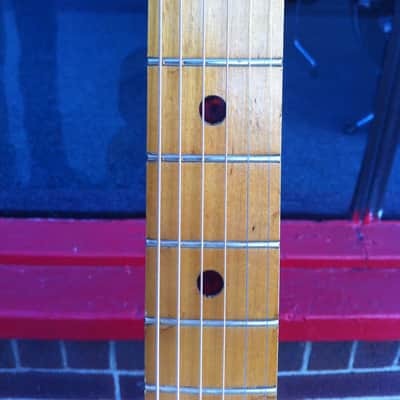 Kay Archtop 1950's Blonde Tiger Stripe w/ Hardshell Case image 5