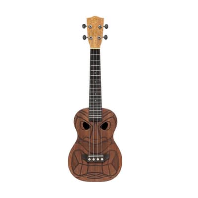 STAGG Tiki Series Concert Ukulele With Sapele Top Mena Finish With Black Nylon Gigbag image 6