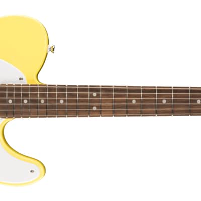 Squier Guitar Electric - Sonic Series Telecaster, Laurel Fingerboard, White Pickguard, Canary Yellow image 2