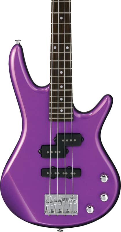 Ibanez GSRM20 Mikro Short-Scale 4-String Bass Guitar, Purpleheart Fingerboard, Metallic Purple image 1