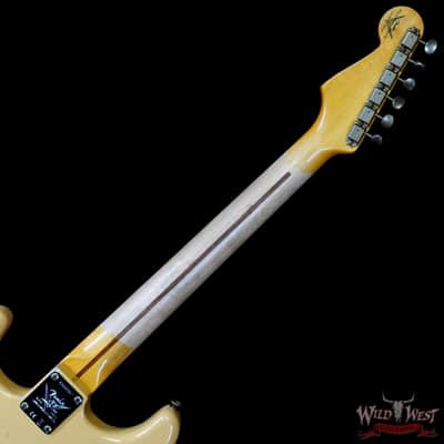 Fender Custom Shop Limited Edition 70th Anniversary 1954 Stratocaster Relic Nocaster Blonde with Black Pickguard 7.55 LBS image 5