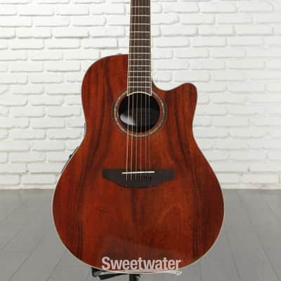 Ovation Celebrity Standard Plus Mid-Depth Acoustic-Electric Guitar - Natural Figured Koa (CS24PFKOAd2) image 1