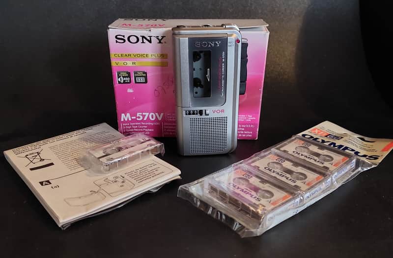 Sony M-570V Microcassette Recorder unused image 1
