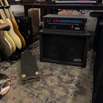 ADA MB-1 Tube Bass Preamp + B500B Power Amp + Bassline HX Cabinet — USA Vintage Complete Set 90’ image 2