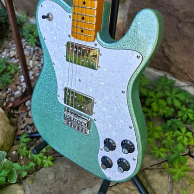 Squier FSR Classic Vibe 70s Telecaster Deluxe 2020 - Sea Foam Sparkle image 2