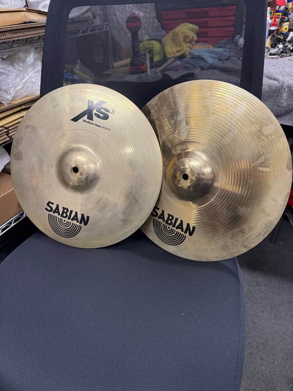 Sabian 14" XS20 Medium Hi-Hat Cymbals (Pair) 2003 - 2015 - Brilliant image 1