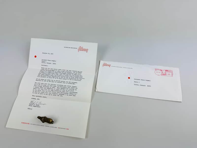 Gibson Original Vintage Sales Letter w/ Envelope 1965 image 1