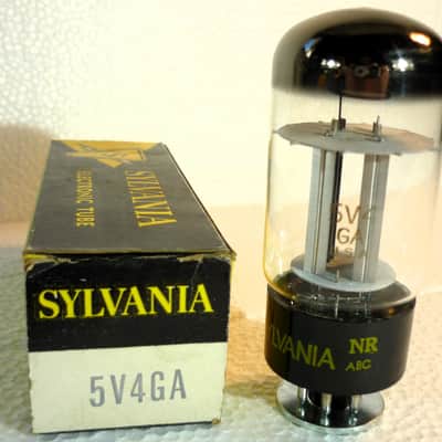 1 x Vintage 5V4GA Tube, Sylvania made in USA, NOS, NIB