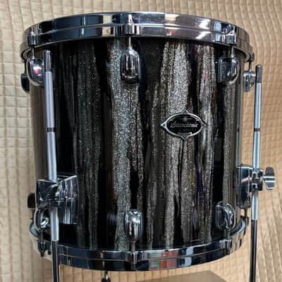 Tama Starclassic Walnut Birch 14” x 12” Floor Tom Black Clouds & Silver Lining image 21