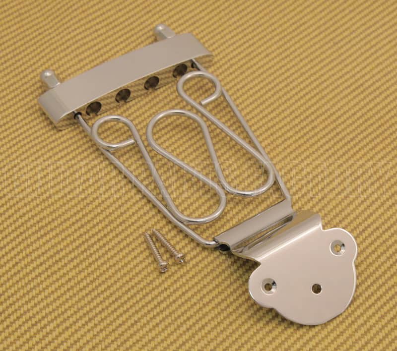 BTP-LDT-C Chrome Long Deluxe 4-String Bass Trapeze Tailpiece image 1