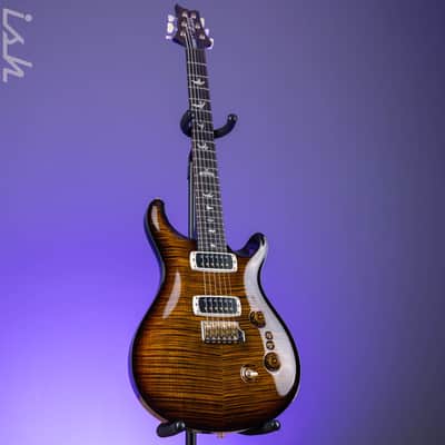 PRS Custom 24-08 10-Top Black Gold Wraparound Burst image 2