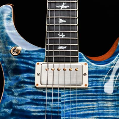PRS USA Paul Reed Smith McCarty 594 Semi-Hollow Wood Library "Faded Blue Jeans + Ebony" (2021) image 4