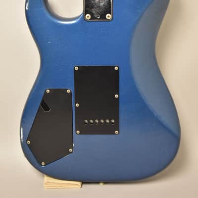 1986 Squier Contemporary Stratocaster HSS Blue Refin MIJ image 4