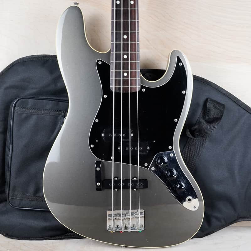 Fender AJB-58 Aerodyne Jazz Bass CIJ 2004 Dolphin Gray DiMarzio PJ PUs Japan w/ Bag image 1
