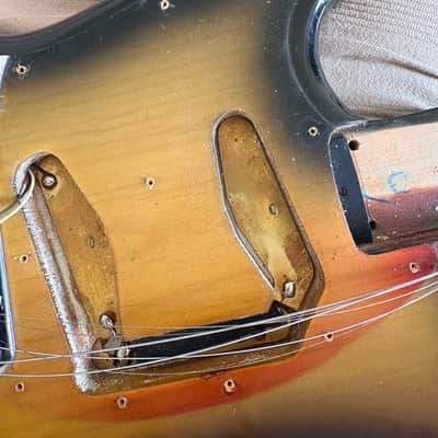 1975 Fender Mustang Left Handed Lefty Sunburst Vintage Rare Collector CBS image 11