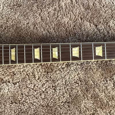Orville by Gibson LPR 1993 - Lemon Burst Light Tiger Flame Lacquer Cream Fret Edge Binding image 3