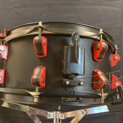 ddrum - HYSD6X13SB 6x13" Hybrid Snare Drum with Built-In Trigger 2010s - Black, Red image 7