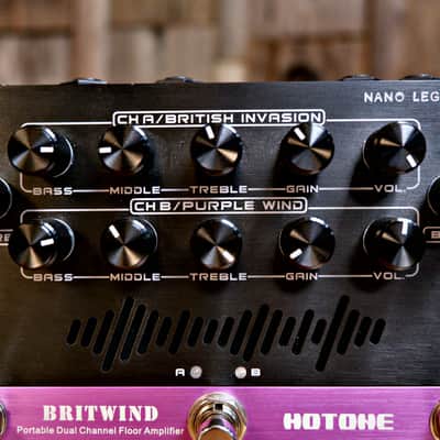 Hotone NLF-1 Nano Legacy BritWind Dual Channel Floor Amplifier 2010s - Black/Purple image 4