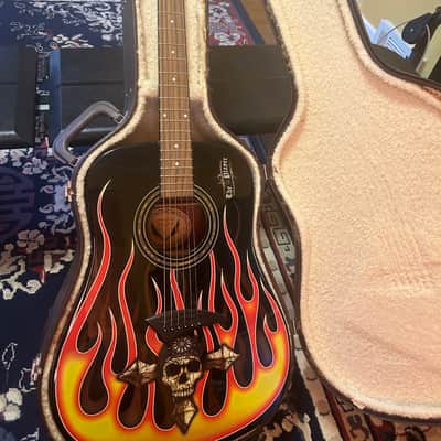 Dean The Player-Bret Michaels signature model 2000's - custom graphics/on black image 1