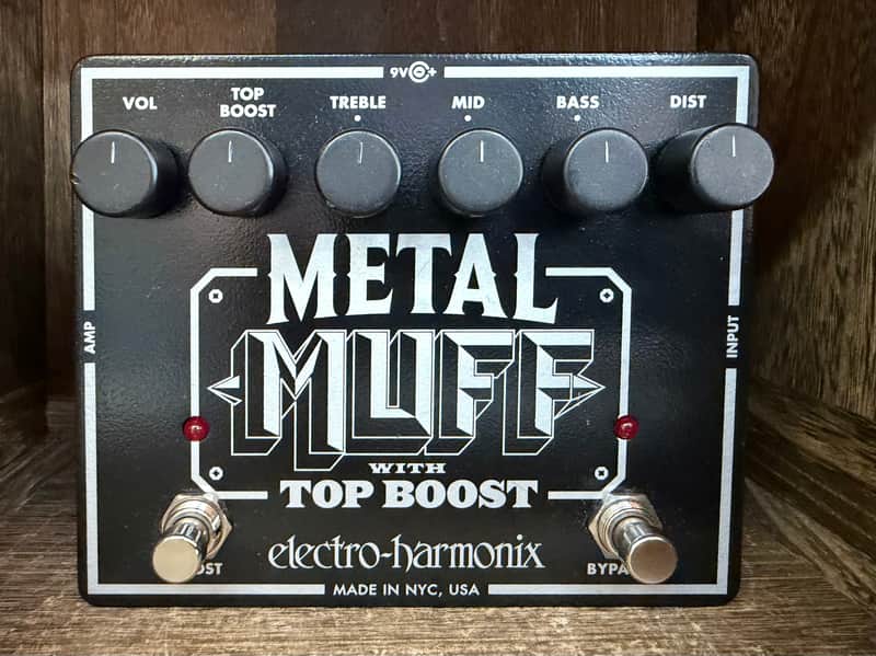 Electro-Harmonix Metal Muff Distortion with Top Boost 2006 - Present - Black image 1