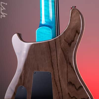PRS Wood Library Special Semi-Hollow 10-Top Quilt Aquableux Custom Color image 11