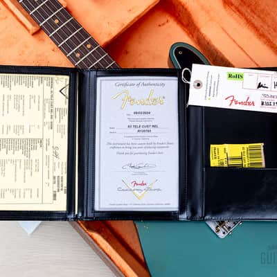 Fender Custom Shop 1963 Telecaster Custom Relic Sherwood Green w/ Twisted Tele, Seymour Duncan Little '59 image 15
