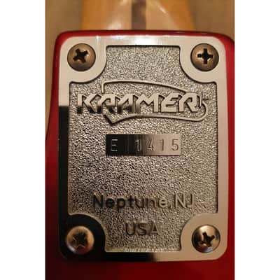 Kramer Pacer Imperial, U.S. Made, 1985 Candy Apple Red, Serial Number: E1415 image 4