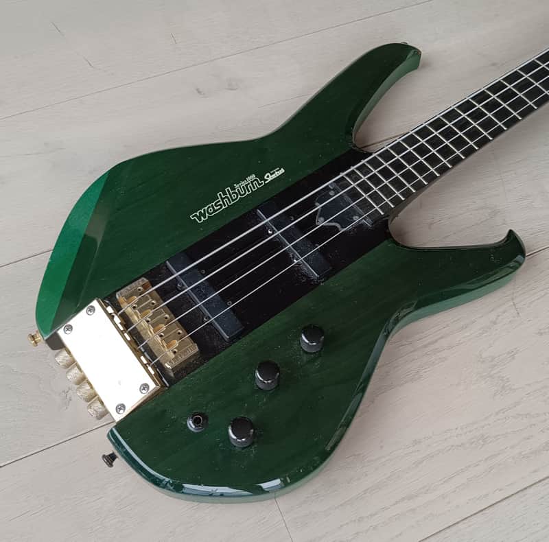 Washburn Status S1000 S70 1989/91 Translucent Green headless image 1