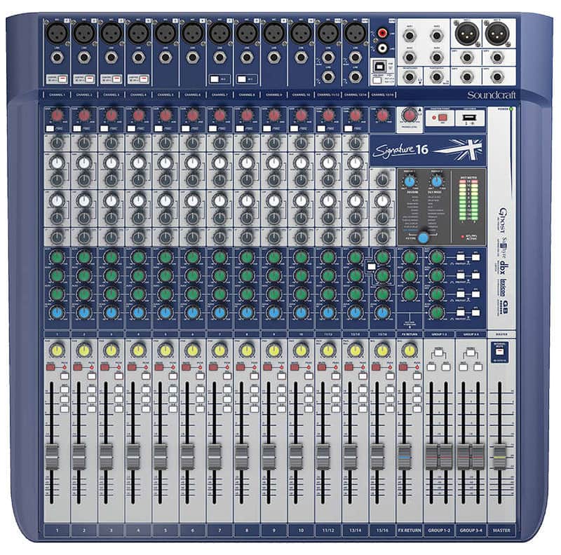 Soundcraft Signature 16 Compact 16-Channel Analog Mixer w/ Effects image 2