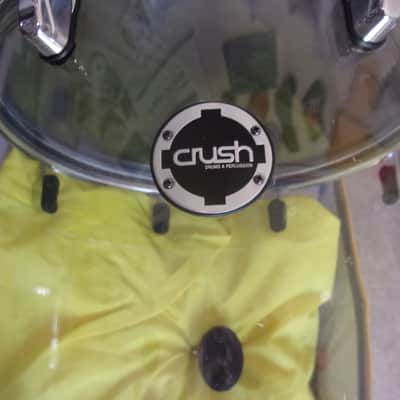 Crush Clear Acrylic Seamless 16" dia x 14" Floor Tom Drum with 3 x Legs Lot image 2