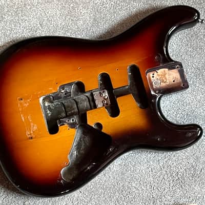 1983 Fender Stratocaster guitar body American sunburst image 1