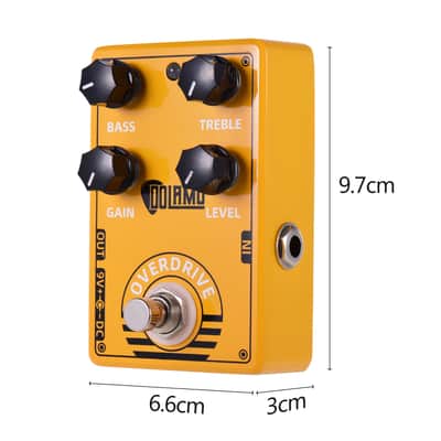 Dolamo D-8 Overdrive Guitar Effect Pedal W/ Bass Treble Gain Level Controls NEW image 4
