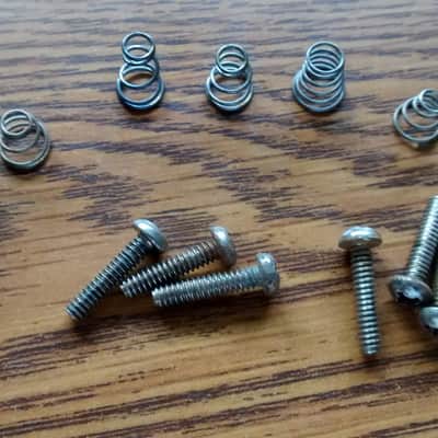 1960s-1970s Fender Stratocaster Pickup Screw set & springs Original Vintage  luthier parts for project 60s 70s image 1