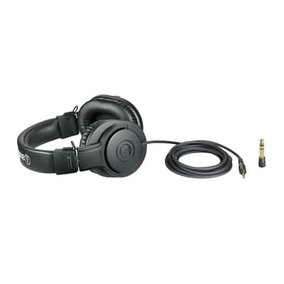 Audio-Technica ATH-M20X Professional Studio Monitor Headphones, Black image 4