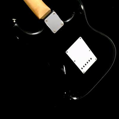 LEFTY! Vintage 1987 Fender Japan '62 Reissue Strat Squier Left Stratocaster Black ST362L NOS Relic HSC image 12
