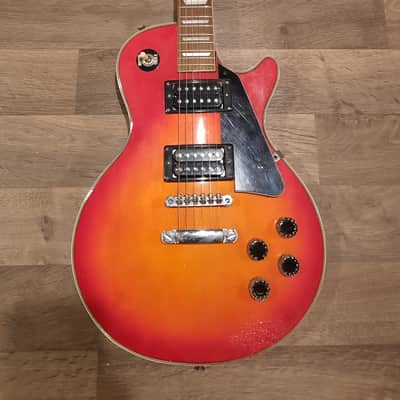 Harmony H-90 Single Cut Late 70s Lawwsuit Era Red Cherryburst image 1