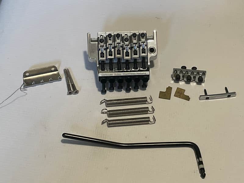 1990's Japan Ibanez S & RG Series Chrome Original Edge Floyd Rose Tremolo Bridge Set image 1