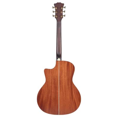 D'Angelico Excel Gramercy Grand Auditorium A/E Guitar Natural Mahogany Open Box image 8