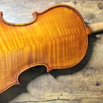 2004 |ROM| Adj & Upgr Gliga Genial 3/4 Violin | Flamed Back | Dominant Strings | Brazilwood Bow image 2