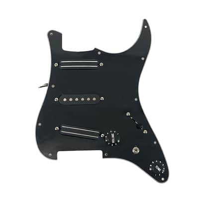 Stratocaster Style Loaded SSS Guitar Pickguard and Pickup, Pearl Black image 1